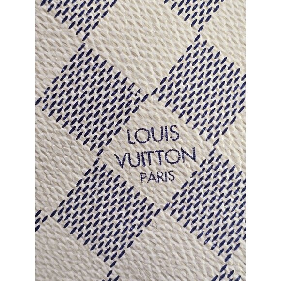 LOUIS VUITTON Azur Artsy MM White Shoulder Bag Monogram Woven Handle LV Tote - Picture 9 of 16